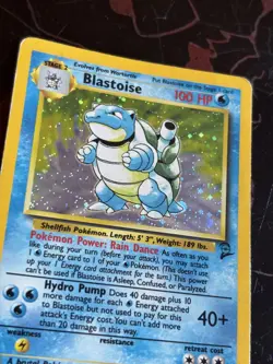 Pokemon TCG - Blastoise #2/130 WOTC Base Set 2 2000 Holo MP Condition - Image 3