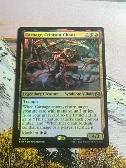 Carnage, Crimson Chaos - Foil Marvel's Spider-Man MTG - Image 3