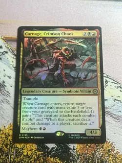 Carnage, Crimson Chaos - Foil Marvel's Spider-Man MTG - Image 4