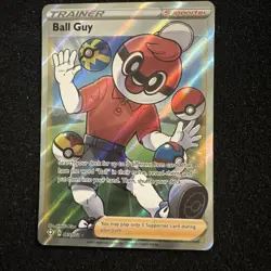 Ball Guy 065/072 Shining Fates NM Full Art Ultra Rare Pokemon Card - Image 1