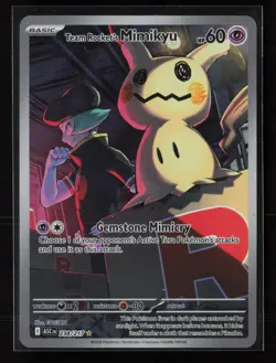 Team Rocket's Mimikyu 238/217 Illustration Rare Ascended Heroes Pokemon Holo - Image 1