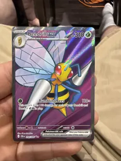 Beedrill ex 98/86 Full Art Double Ultra Rare Pokemon Chaos Rising NM - Image 1