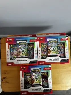 Pokemon TCG: First Partner illustration Collection, Series 2 x 3 🔥 - Image 1