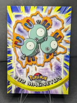 2000 Pokemon MAGNETON #82 [Non-Holo] Topps Blue Logo 1st TV Animation - Image 1