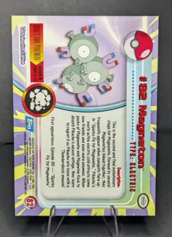 2000 Pokemon MAGNETON #82 [Non-Holo] Topps Blue Logo 1st TV Animation - Image 2