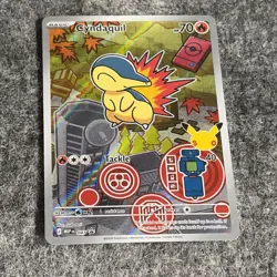 Pokemon TCG Cyndaquil 047 Black Star Promo First Partners Collection Series 2 NM - Image 4