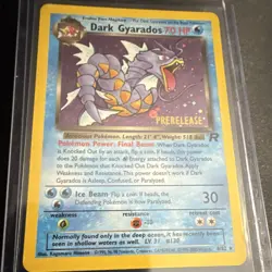 The Pokemon Company Dark Gyarados Prerelease Holo Promo Wotc 8/82 70HP 2000 EN - Image 1