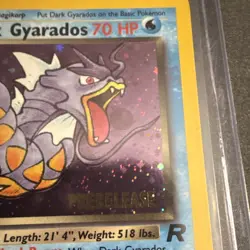 The Pokemon Company Dark Gyarados Prerelease Holo Promo Wotc 8/82 70HP 2000 EN - Image 4