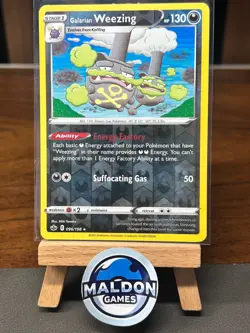 Galarian Weezing 096/198 Chilling Reign Rare NM 2021 Reverse Holo - Image 1