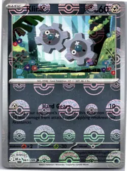 Klink 061/086 Common Black Bolt Pokemon Reverse Holo Near Mint - Image 1