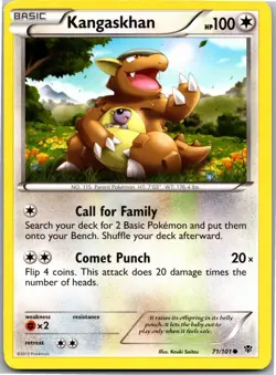 Kangaskhan 71/101 Common Plasma Blast Pokemon Near Mint - Image 1