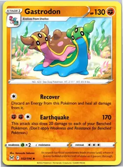 Gastrodon 102/196 Uncommon Lost Origin Pokemon Near Mint - Image 1