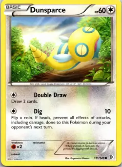 Dunsparce 111/149 Common Boundaries Crossed Pokemon Near Mint - Image 1