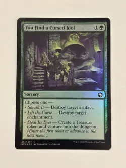 You Find a Cursed Idol Adventures in the Forgotten Realms Foil Magic Card MTG - Image 1