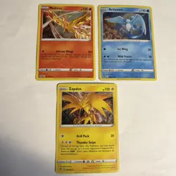 Pokemon Zapdos 48/185 Articuno 036/195 Moltres 021/172 Cosmos Holo Promo Set NM - Image 1