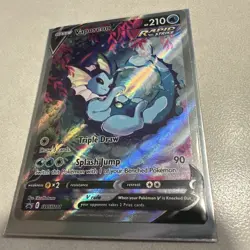 Pokemon TCG Vaporeon V SWSH181 Sword & Shield Promo Full Art Holo English - Image 1