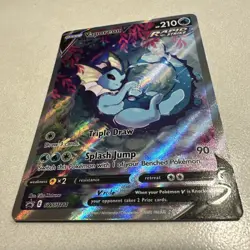 Pokemon TCG Vaporeon V SWSH181 Sword & Shield Promo Full Art Holo English - Image 3