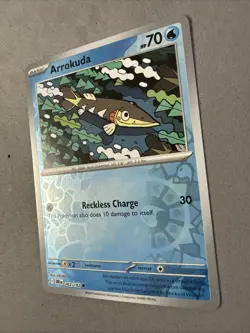 Pokemon TCG * Destined Rivals 062/182 Arrokuda C * REVERSE HOLO * FRESH PK - Image 2