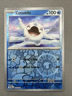 Pokemon TCG * Destined Rivals 064/182 Cetoddle Common * REVERSE HOLO * FRESH PK - Image 1
