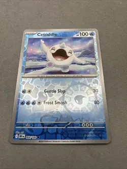 Pokemon TCG * Destined Rivals 064/182 Cetoddle Common * REVERSE HOLO * FRESH PK - Image 2