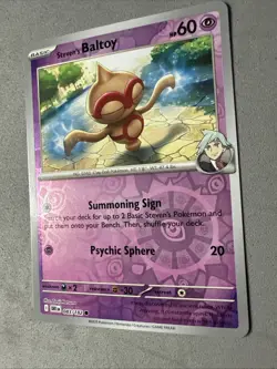 Pokemon TCG * Destined Rivals 83/182 Steven's Baltoy C REVERSE HOLO* NM FRESH PK - Image 2