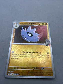 Pokemon TCG * Destined Rivals 095/182 Team Rocket's Pupitar * REVERSE HOLO * NM - Image 2