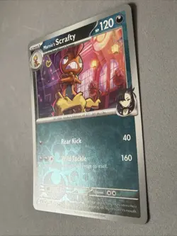 Pokemon TCG * Destined Rivals 133/182 Marnie's Scrafty U REVERSE HOLO * FRESH PK - Image 2