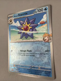 Pokemon TCG * Destined Rivals 047/182 Misty's Starmie U* REVERSE HOLO * FRESH PK - Image 2
