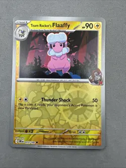Pokemon TCG * Destined Rivals 073/182 Team Rocket's Flaaffy * REVERSE HOLO * NM - Image 1