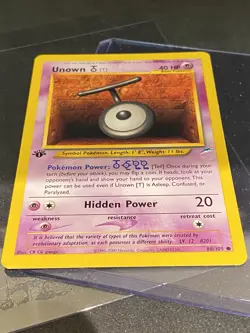 Unown 88/105 1st Edition Pokemon Neo Destiny - NM see pix - Image 3