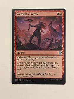 Warhost's Frenzy Dominaria United Foil Magic the Gathering MTG - Image 1