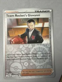 Pokemon TCG * Destined Rivals 174/182 Team Rocket's Giovanni U * REVERSE HOLO - Image 1