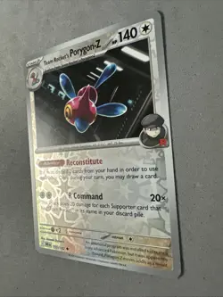 Pokemon TCG * Destined Rivals 155/182 Team Rocket's Porygon-Z REVERSE HOLO * NM - Image 2