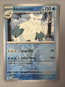 Pokemon TCG * Destined Rivals 060/182 Abomasnow U * REVERSE HOLO * FRESH PK - Image 1
