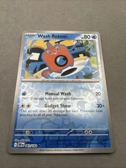 Pokemon TCG * Destined Rivals 061/182 Wash Rotom C * REVERSE HOLO * FRESH PK - Image 2