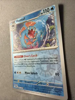 Pokemon TCG * Destined Rivals 055/182 Huntail Uncommon * REVERSE HOLO * FRESH PK - Image 2
