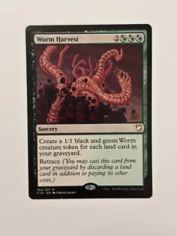 Worm Harvest Commander 2018 Magic the Gathering MTG - Image 1