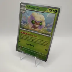 Pokemon TCG Whimsicott (Poke Ball Pattern) 008/131 Prismatic Evolutions Holo NM - Image 3