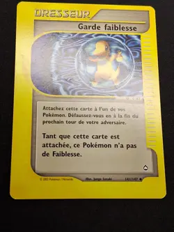 Garde Faiblesse 141/147 Wizards Aquapolis Carte Pokemon FR - Image 4