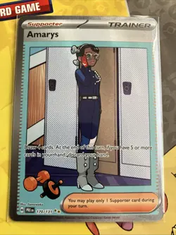 Amarys 170/131 Pokemon Prismatic Evolutions TCG - SIR Trainer Near Mint - Image 1