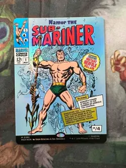 Namor The Sub-Mariner (0391) - Foil - Borderless Marvel Super Heroes - Image 1