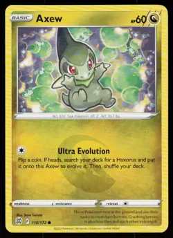Axew 110/172 Common Brilliant Stars Pokemon Near Mint - Image 1