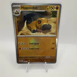 Hippowdon 053/131 Poke Ball Reverse Holo Prismatic Evolutions Pokemon NM - Image 1