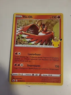 Pokemon Ho-oh Holo Deutsch Celebrations 25 Jubilaum - Image 1
