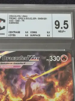 Carte Pokemon Dracaufeu Vmax Swsh261 Promo Gradee CCC 9.5 FR 🇫🇷 - Image 4