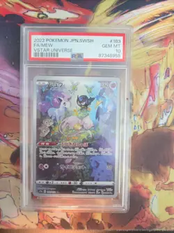 2022 POKEMON JAPANESE SWORD & SHIELD VSTAR UNIVERSE #183 FULL ART/MEW PSA 10 - Image 1