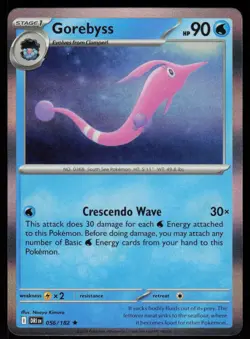 Gorebyss 056/182 Rare Destined Rivals Pokemon Holo Near Mint - Image 1