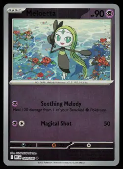 Meloetta 040/094 Uncommon Phantasmal Flames Pokemon Reverse Holo Near Mint - Image 1