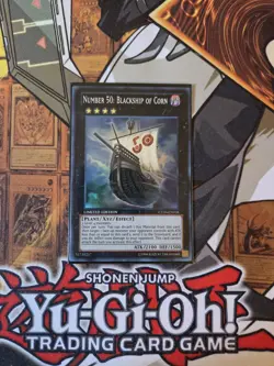 YUGIOH NUMBER 50: BLACKSHIP OF CORN CT10-EN018 SUPER LIMITED ED NM - Image 1