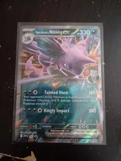 Pokemon Destined Rivals Team Rockets Nidoking Ex Promo 217 - Image 1